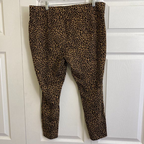 Old Navy Cheetah Print Stevie Jeggings Women's Size XL Stretch Knit - Picture 2 of 3